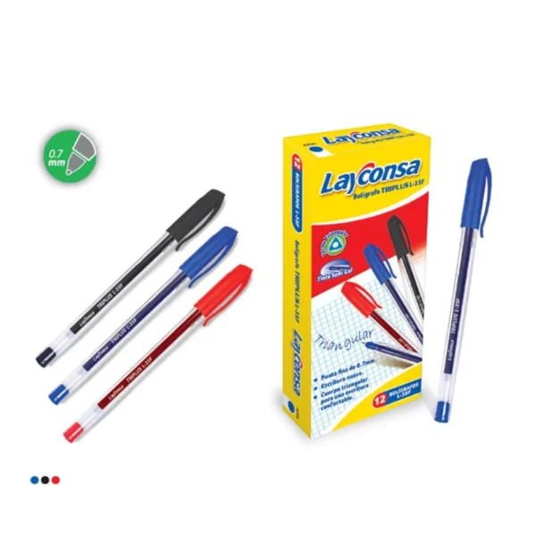 LAPICERO TRIPLUS L-35F NEGRO LAYCONSA