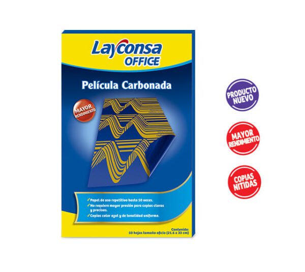PAPEL CARBON PLASTIFICADO AZUL LAYCONSA