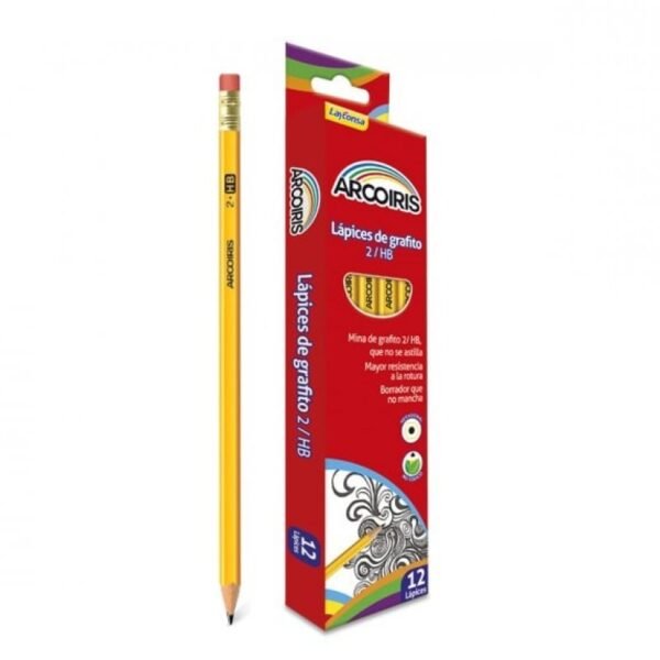 LAPIZ AMARILLO HB HEXAG. ARCO IRIS